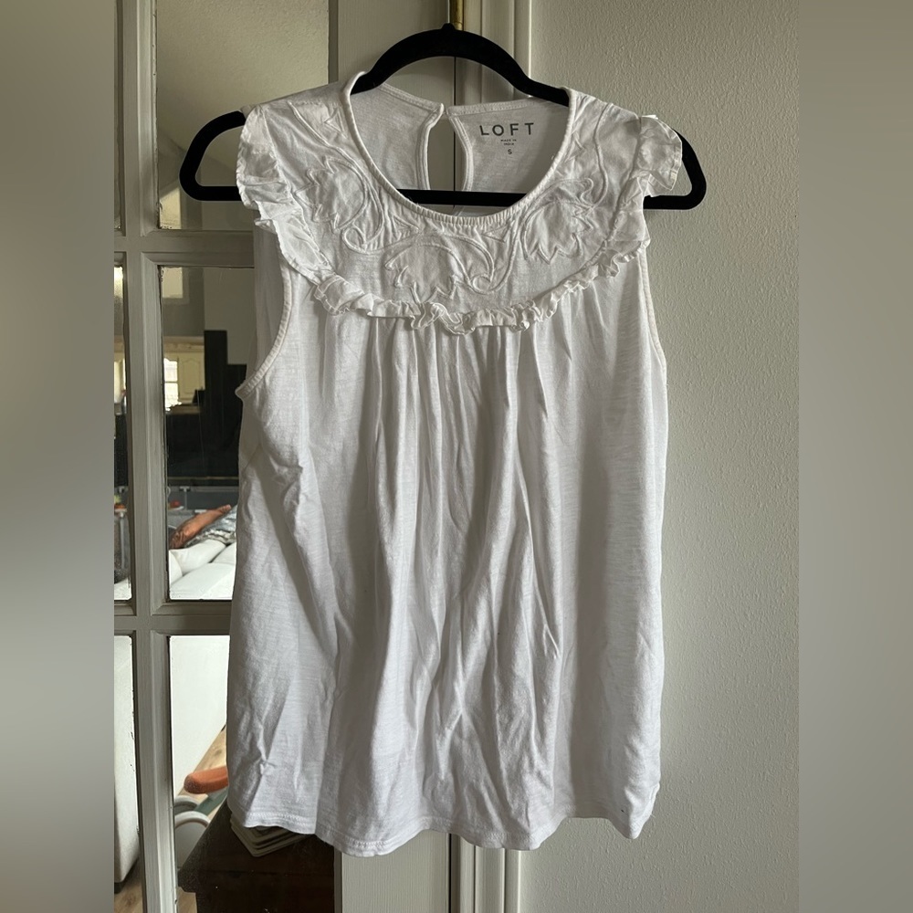 White cotton tank